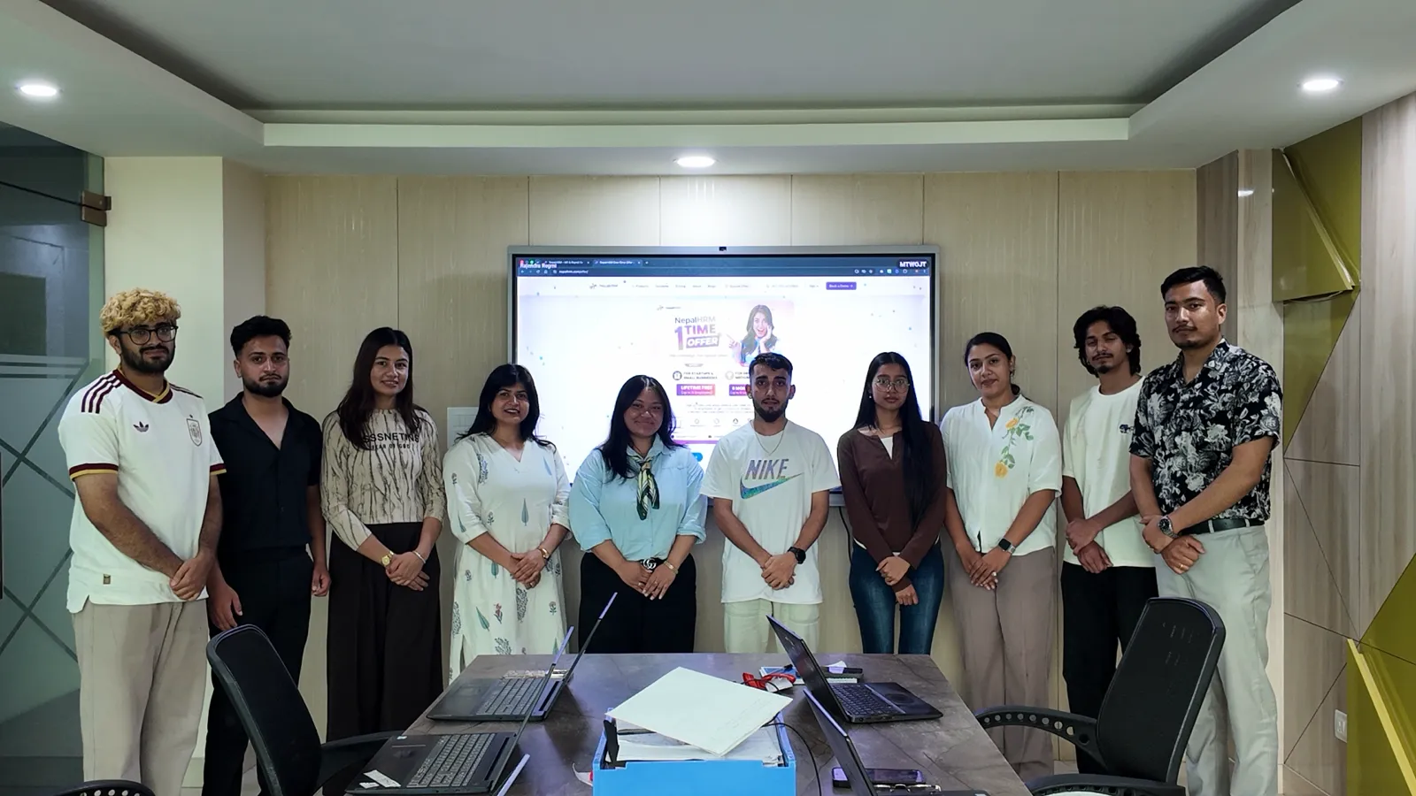 The NepalHRM team at our Kathmandu office - the people building HR and payroll software for Nepal